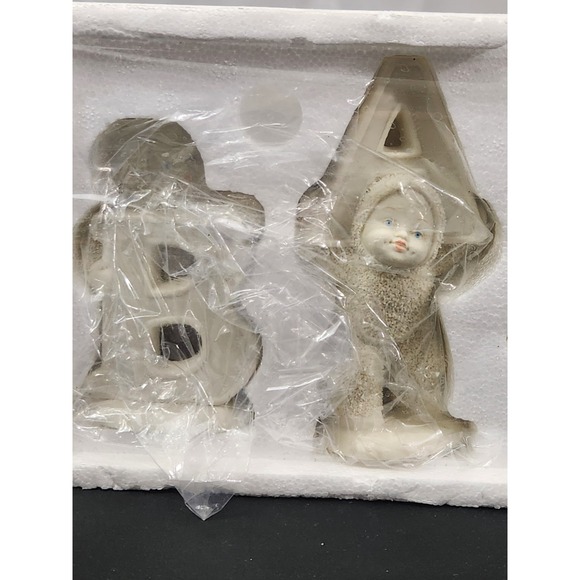 Dept. 56 Snowbabies "And That Spells Baby"‎ 4 Pc. Figurine Set # 68923 - Picture 2 of 3